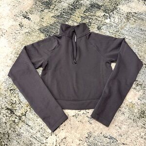 Women’s Quarter Zip Dark Gray